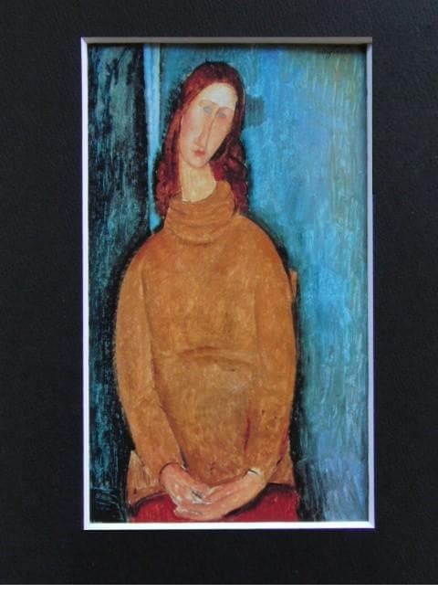 アメデオ・モディリアーニ、【ジャンヌ・エビュテルヌの肖像】、高級画集画、状態良好