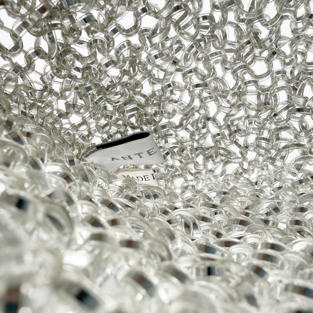 美品　アンテプリマ　スタンダード　スクエア　ミディアム　シルバー　チェーン付き