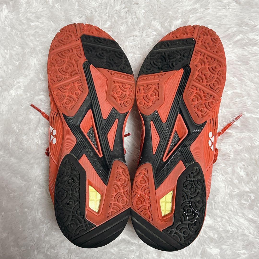未使用級✨YONEX ソニケージ テニスシューズ 26.0cm オレンジ レッド