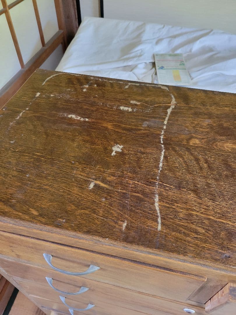 ✅訳あり/ 昭和レトロ 木製タンス 7引き出し ブラウン