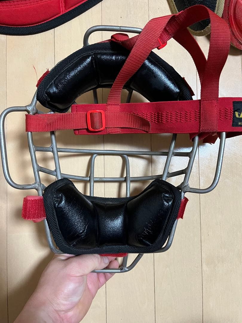 ハタケヤマ 軟式キャッチャー用防具セット 収納袋付き