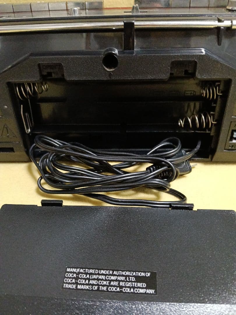 Coca-Cola ダブルカセットラジカセ　ジャンク品
