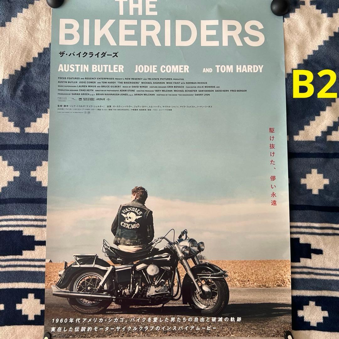 未使用 映画 B2ポスター　ザ・バイクライダーズ Harley-Davidson