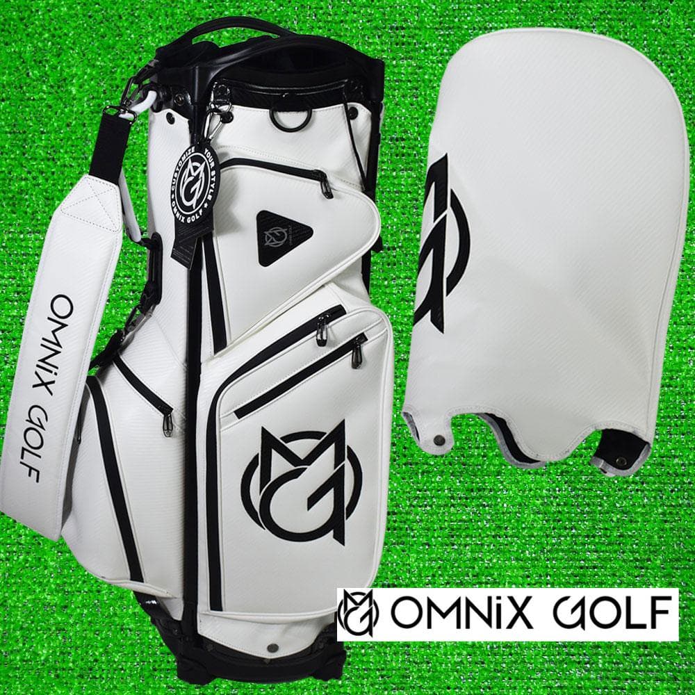 OMNIX/オムニックス ゴルフ キャディバッグ9型【ホワイト】新品！