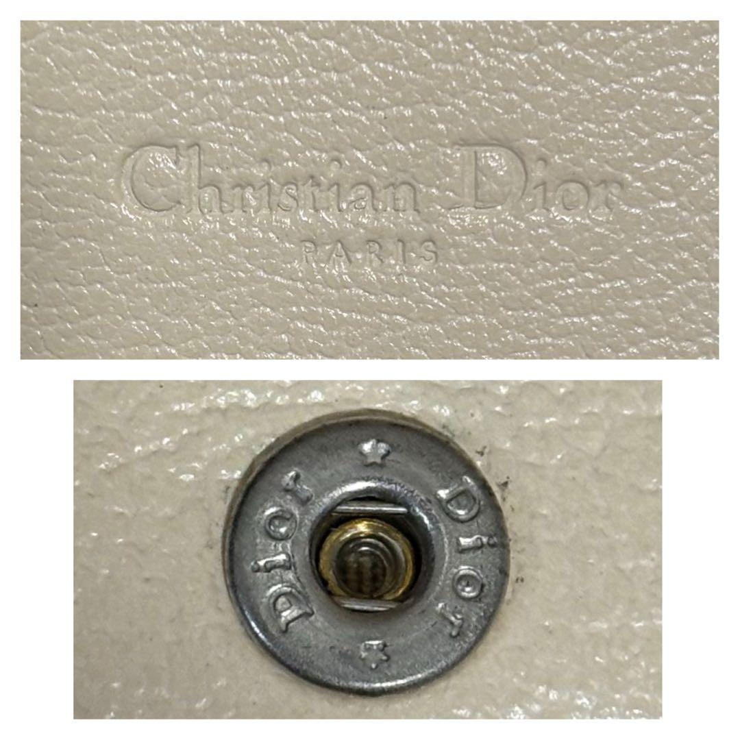 Dior ディオール 花刺繍 トロッター 総柄 pvc レザー カード 名刺入れ