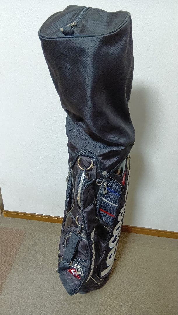 メンズ　キャディバッグ　ゴルフバッグ　ルコック　黒