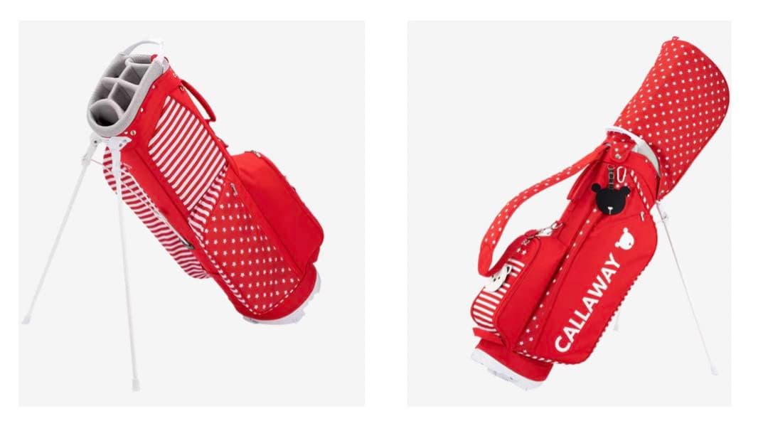callaway キャロウェイ ベアスタンド キャディバッグ レッド 女性用