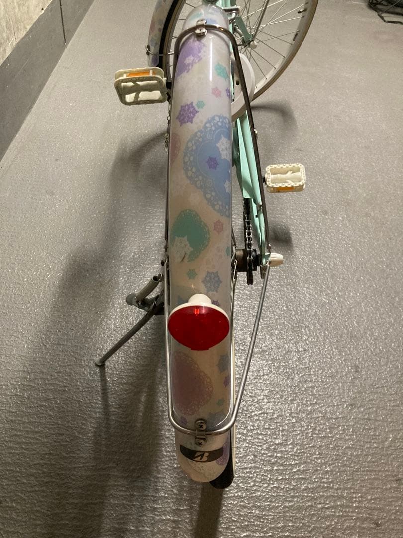 美品 ブリヂストン　24インチ　子供用自転車 ミントグリーン （東京23区）