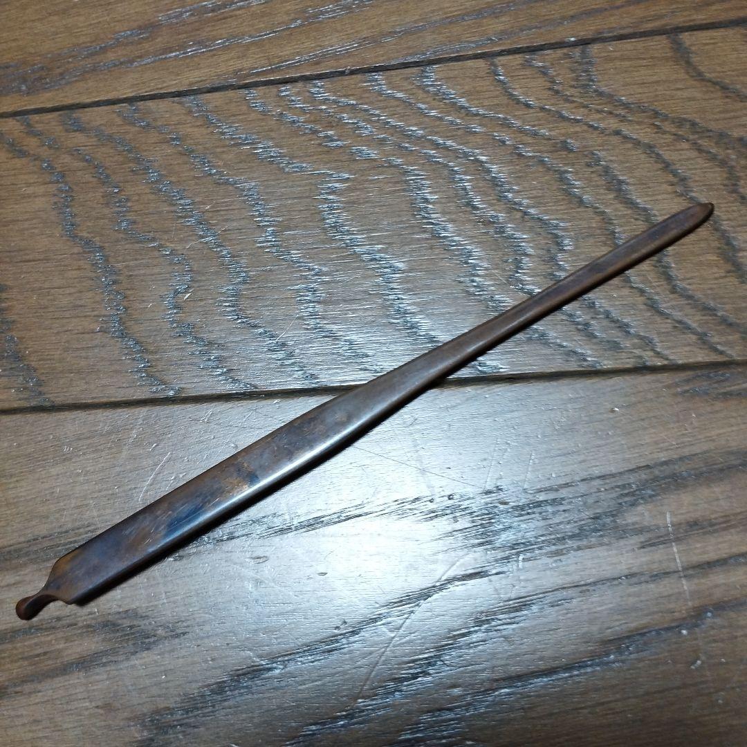 武具　笄．小柄セット　火縄銃図案　骨董品　刀装具　珍品