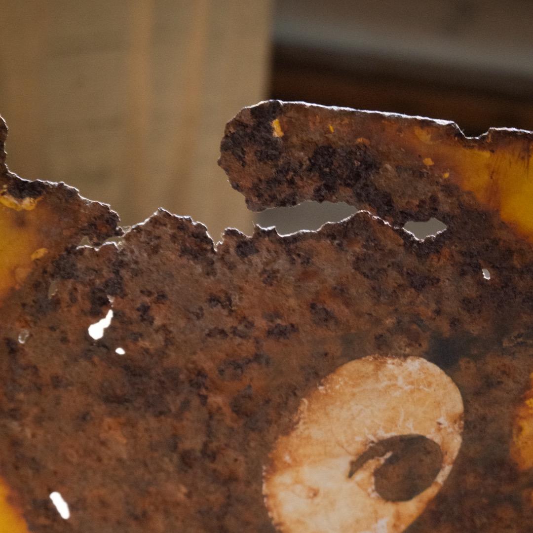 昭和レトロ ３枚 大型 ホーロー看板 牛乳石鹸 & シルバー編機 & サンスター