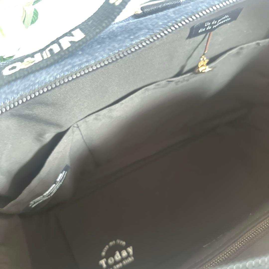 デニムリメイク　ボストン型　３way リュック　底板、ドリンクポケット付き