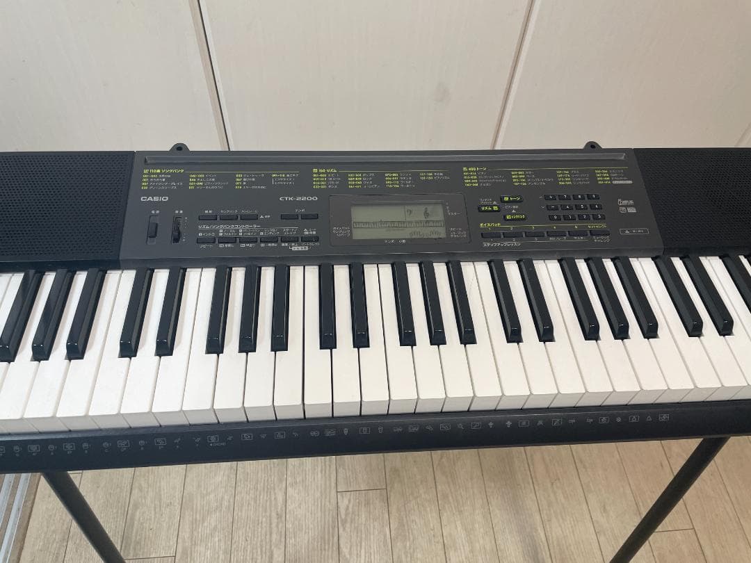 CASIO CTK-2200 電子ピアノ 電子キーボード 61鍵 専用スタンド付
