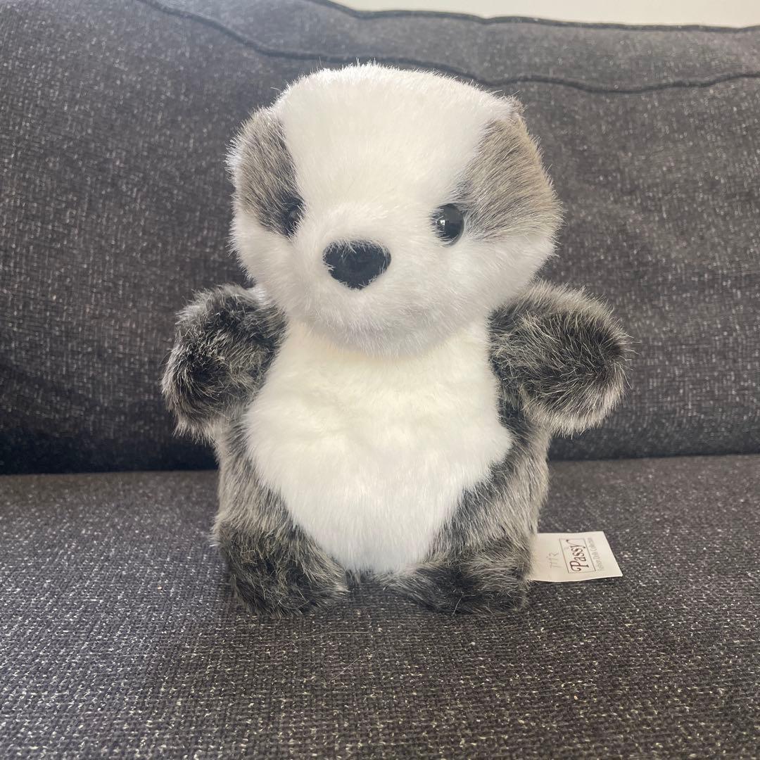 【昭和レトロ】ファースト社　アナグマぬいぐるみ　美品