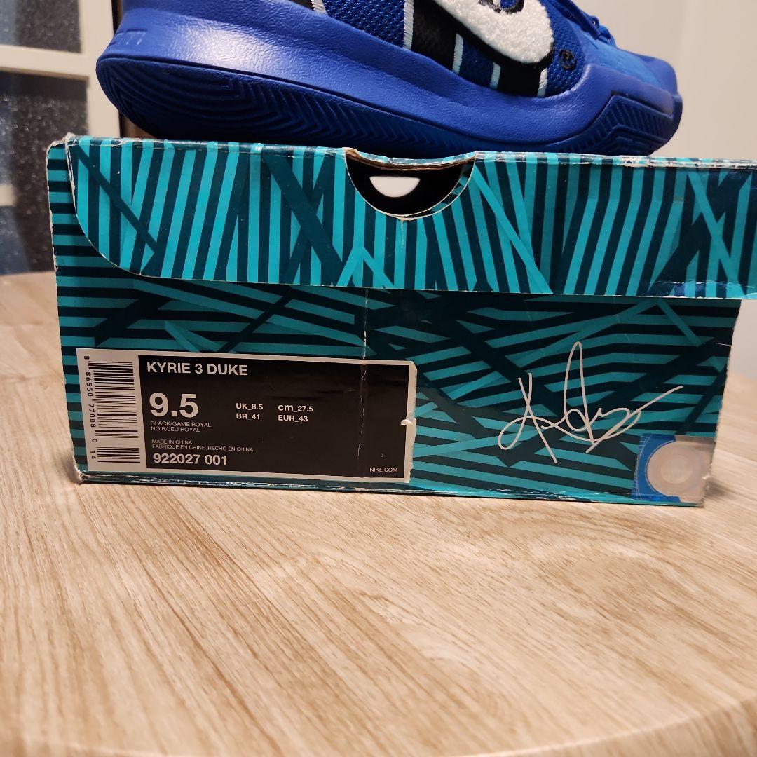 シューズ(男性用) Nike Kyrie 3 Duke us 9.5 (27.5cm)
