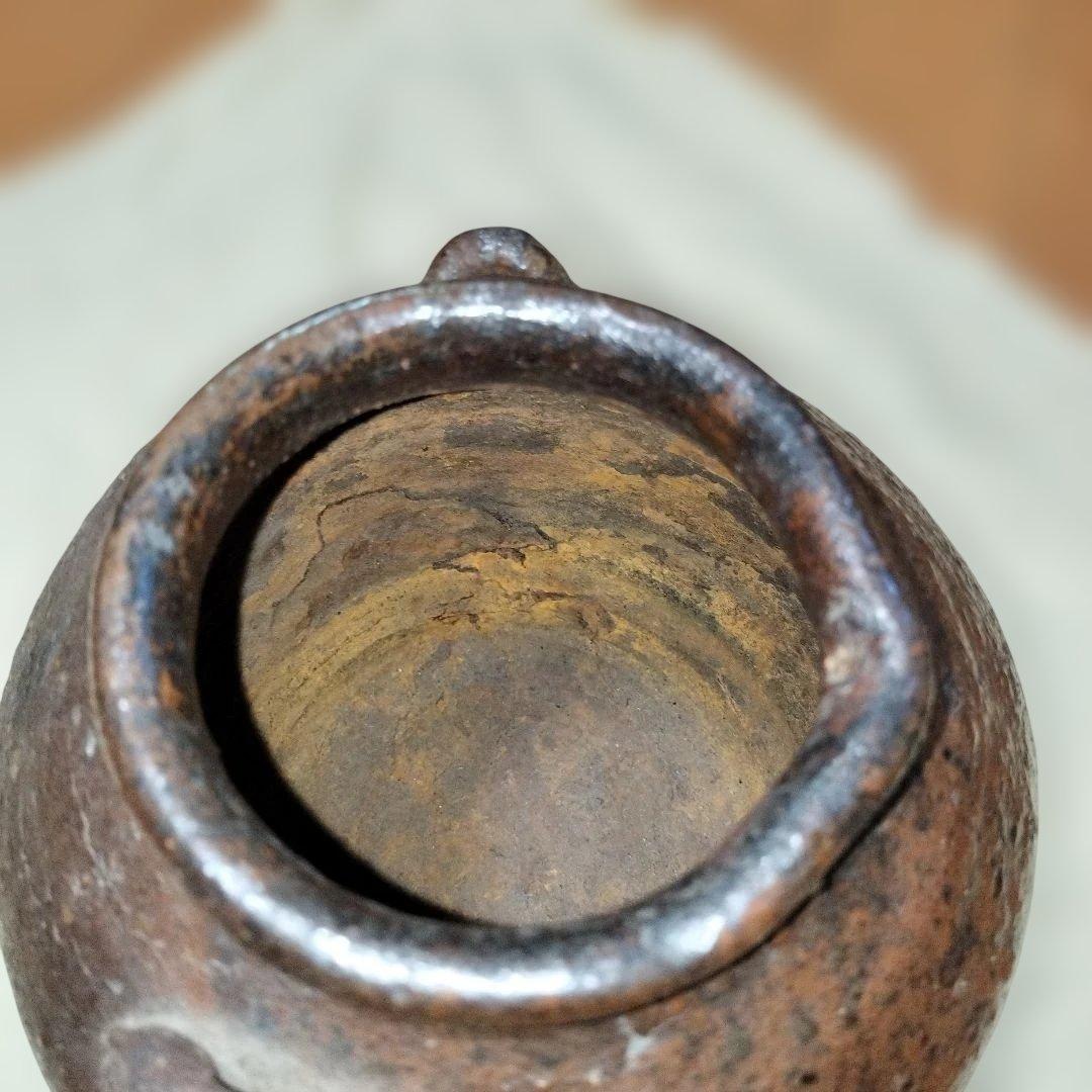 古美術　越前鉄漿壺　御歯黒壺　桃山時代　箱付き