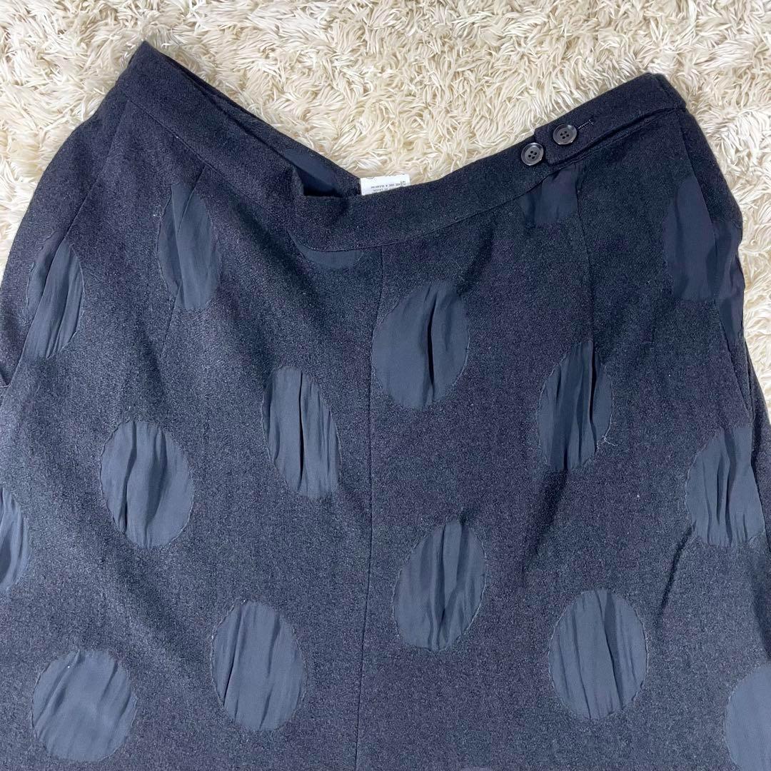 ✨美品　ヨウジヤマモト プリュスノアール　ガウチョパンツ　巻きパンツ　水玉　3