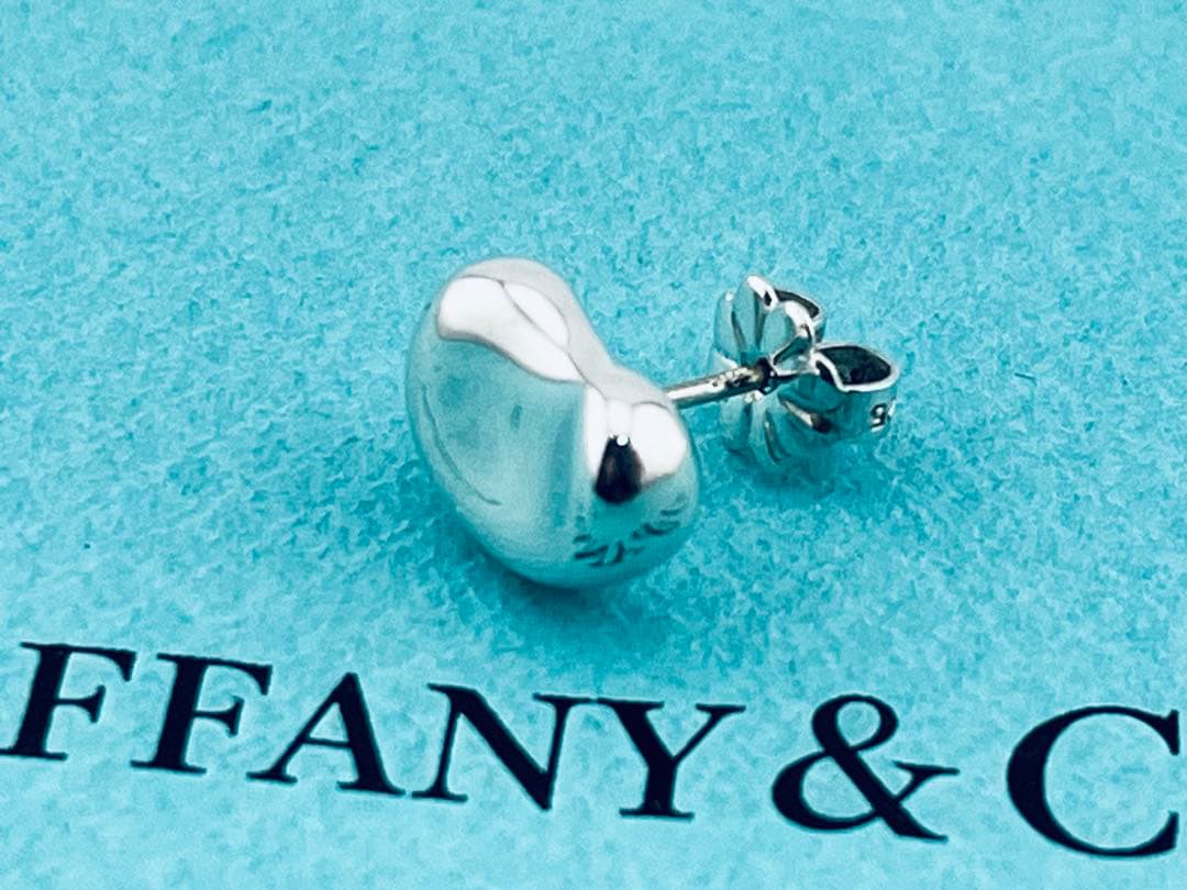 f127 美品　ティファニー　ビーン　ピアス　片耳　シルバー　925 ビーンズ