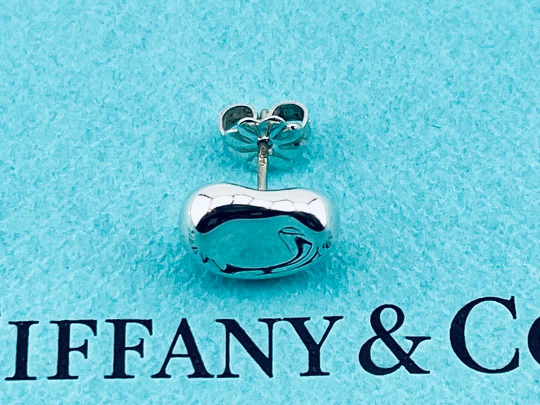 f127 美品　ティファニー　ビーン　ピアス　片耳　シルバー　925 ビーンズ