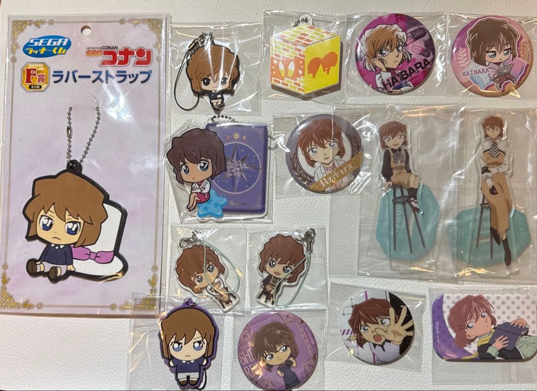 名探偵コナン 灰原哀　まるかく缶バッジ　グッズ　まとめ売り