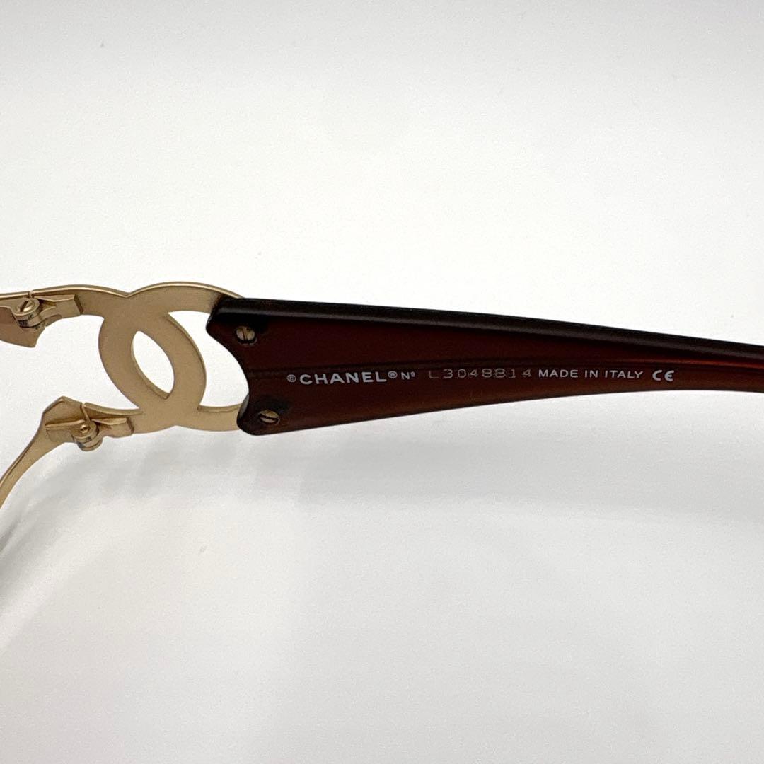 希少 美品 CHANEL シャネル サングラス ココマーク ゴールド 4023