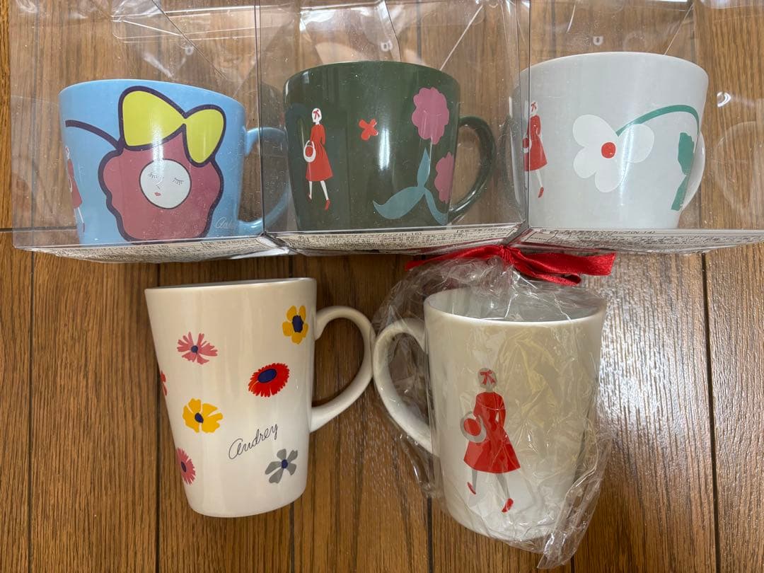 オードリーマグカップ5個セット 高島屋名古屋