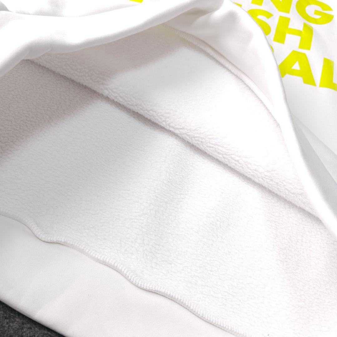 近年 アドミラルゴルフ 秋冬 ダンボールニット プルオーバートレーナー 白 LL