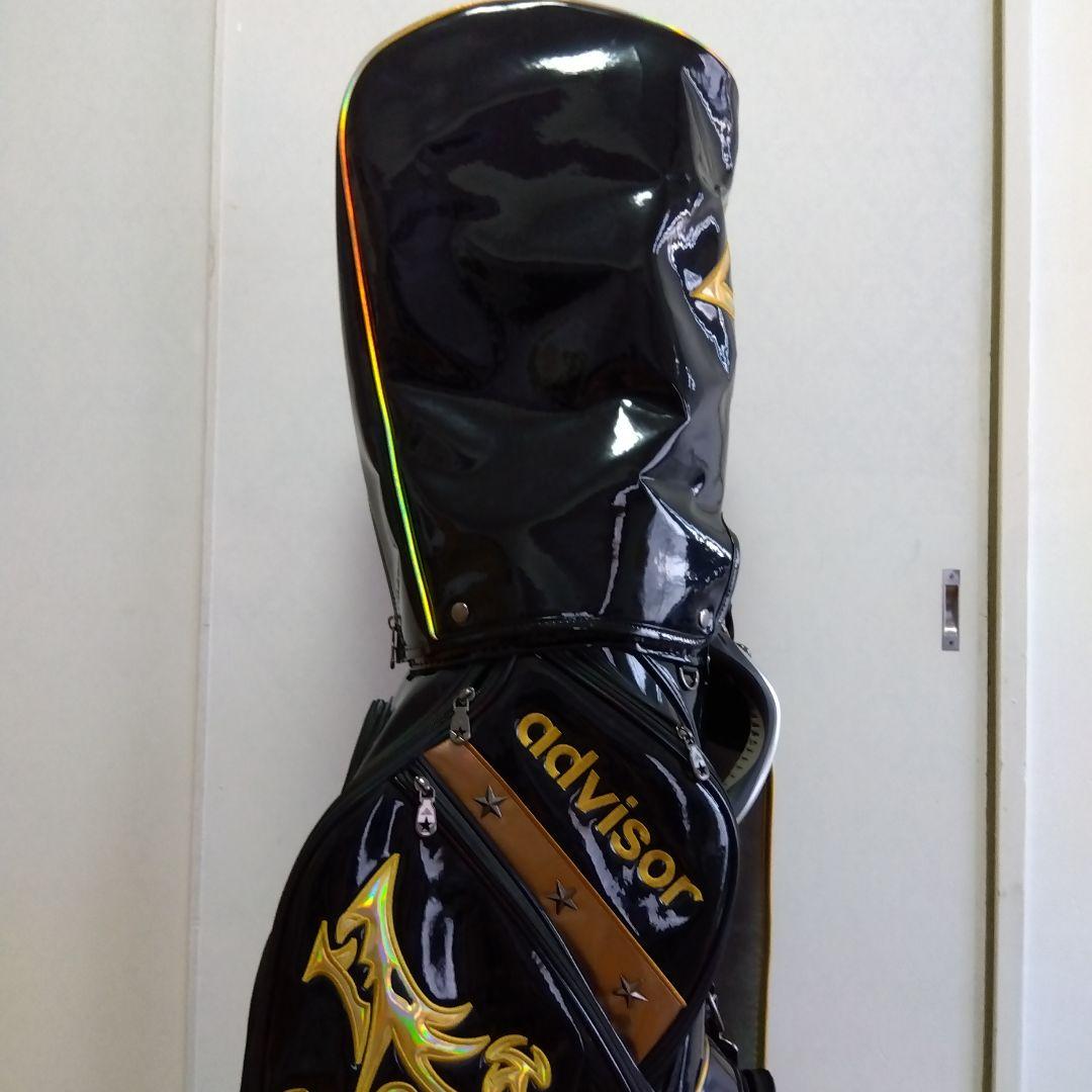 アドバイザー advisor 昇龍☆キャディバッグ エナメル ブラック 龍