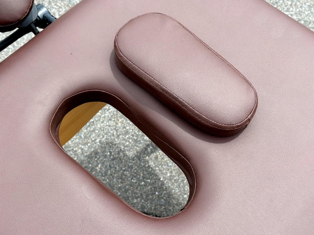 World JB エステベッド/マッサージベッド/有孔/折りたたみ/ブラウン