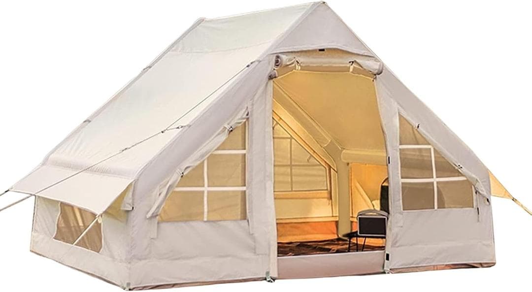 エアーテント インフレータブルテント 3~4人用 収納コンパクト&かんたん設営