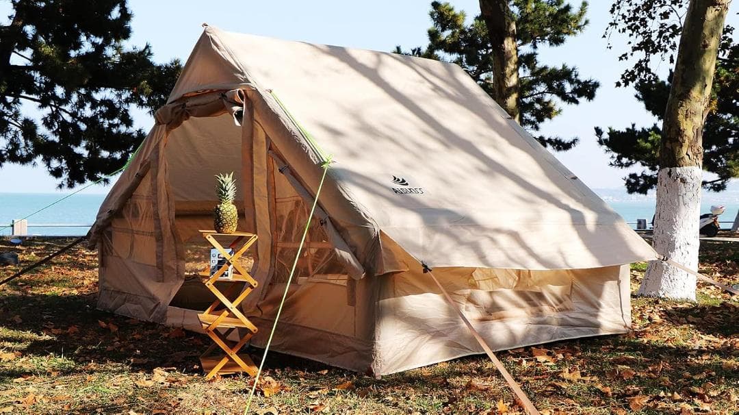 エアーテント インフレータブルテント 3~4人用 収納コンパクト&かんたん設営