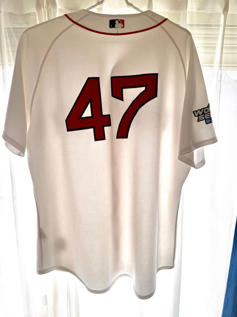 ボストン・レッド・ソックス オーセンティックジャージ サイズ:５２ 背番号:４７