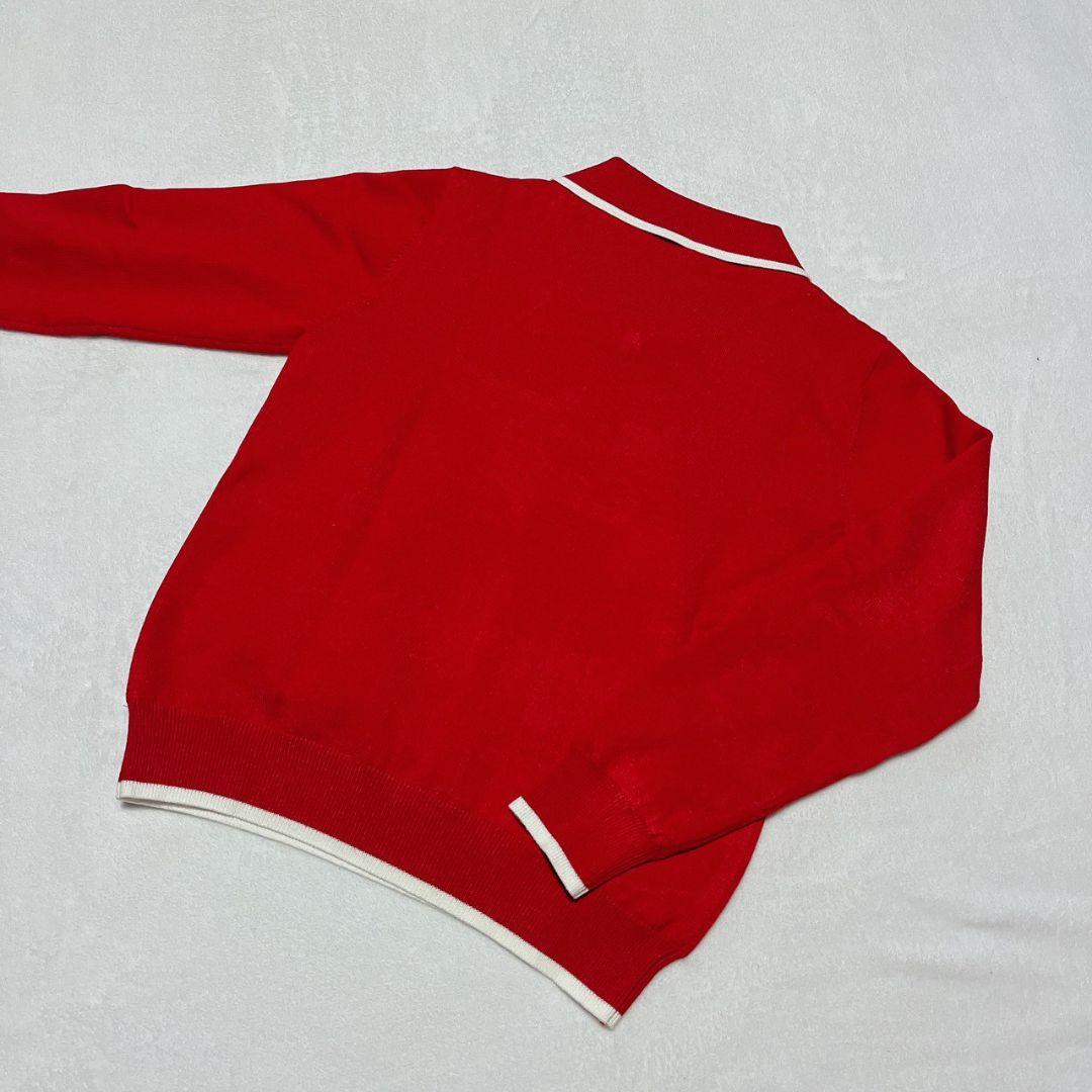 新品　マルボン　Malbon golf ゴルフ　裏地付トップス　レッド　Ｌ