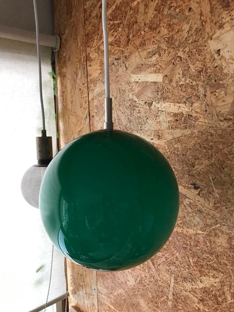 ビンテージ70’sレトロポップ スペースエイジ昭和ランプシェード硝子