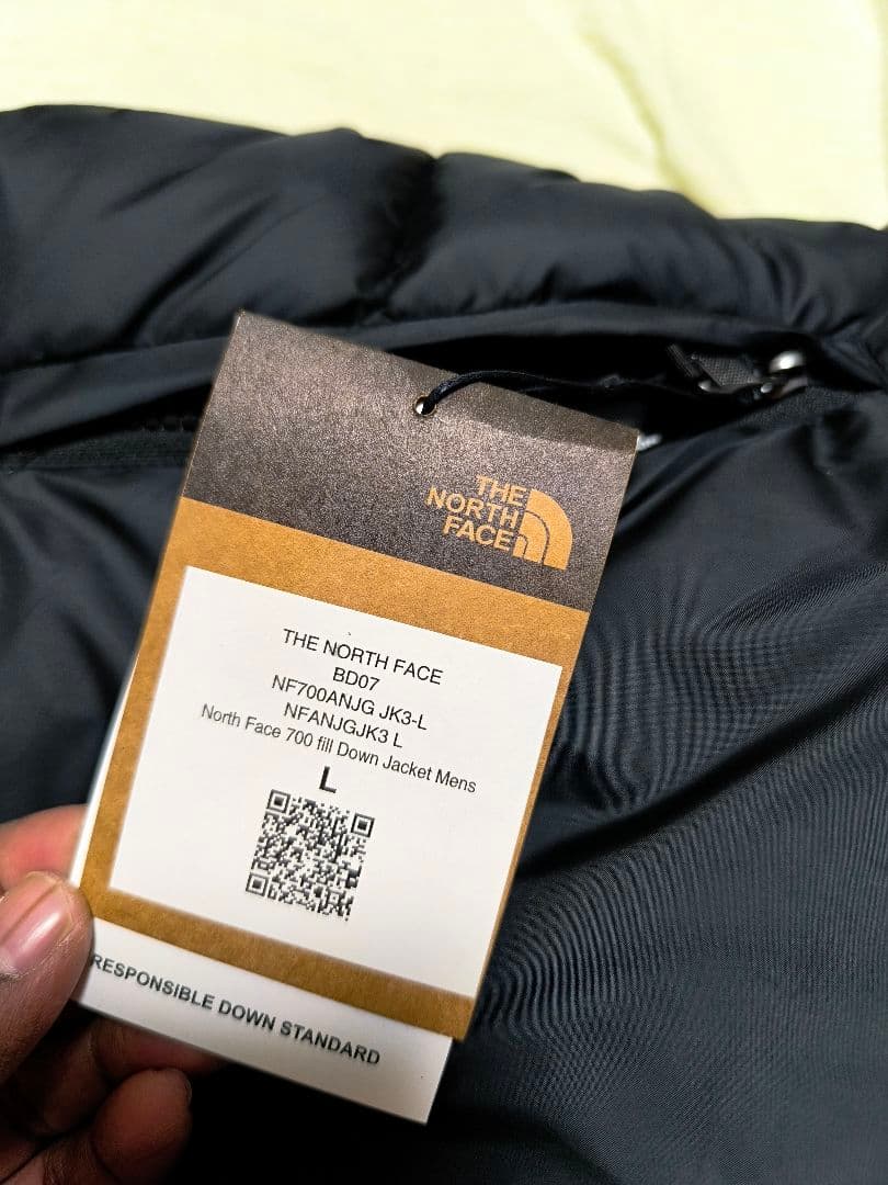 ジャケット・アウター THE NORTH FAC E Black Down Jacket Size L