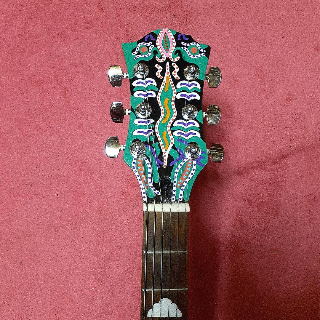 【良・美品】サイケペイント・hideモデル。モッキンバードエレキギター。