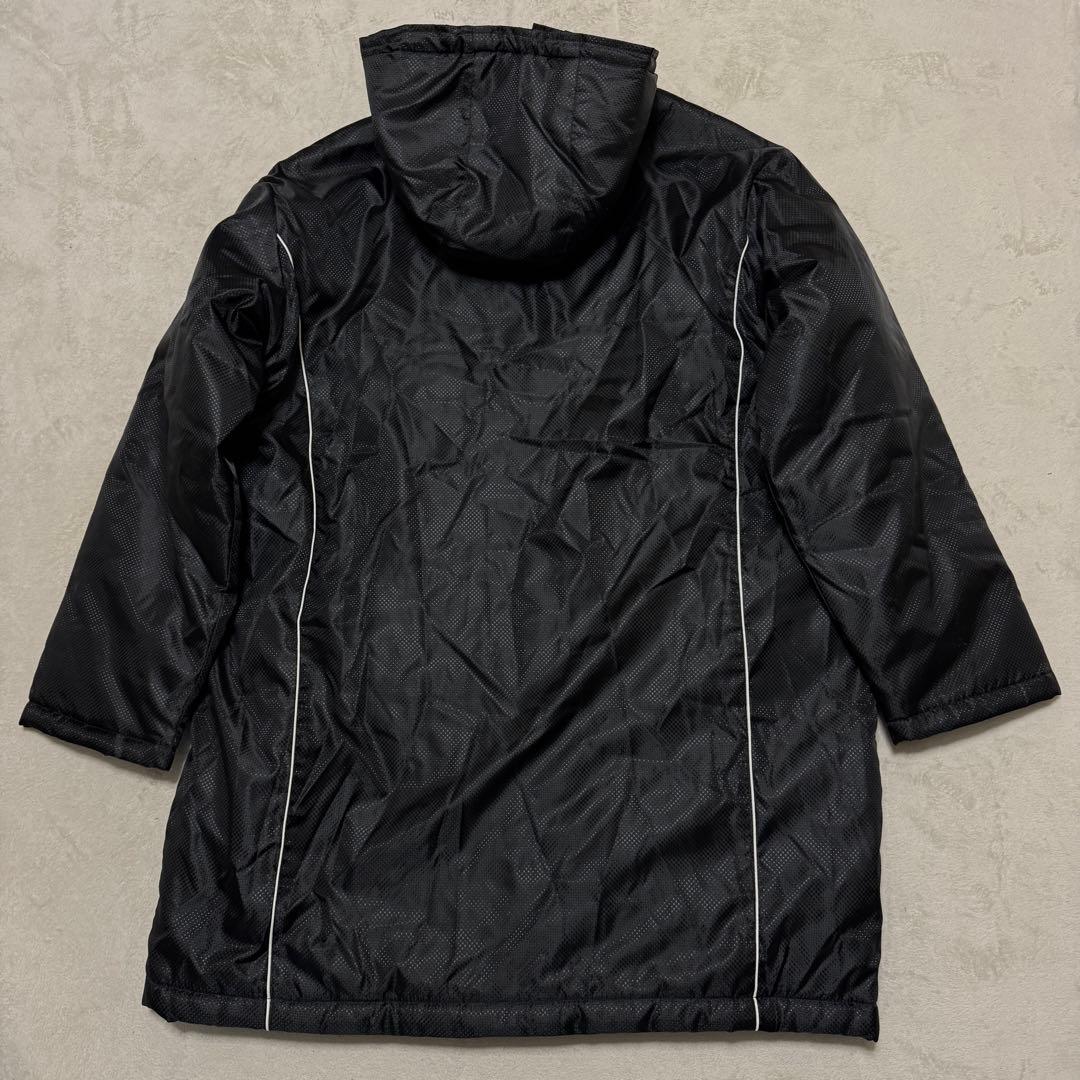 美品　ミズノ　ベンチコート　阪神ダイガースロゴ刺繍　黒　L