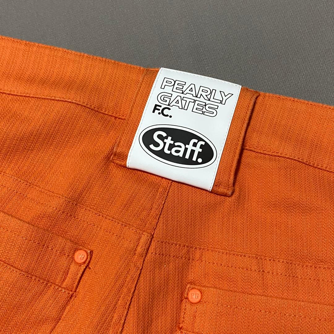 パーリーゲイツPG パワフルコットンストレッチドビーストライプロングパンツ S