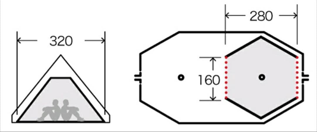 【廃盤品／お買得】ogawa ツインピルツフォーク＋フルインナー・二股ポール付き