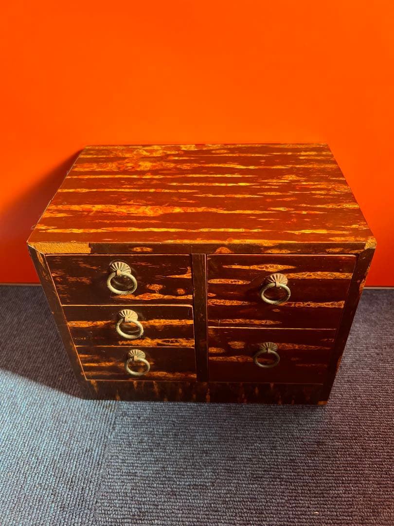 1234 希少！櫻細工 桜細工 ミニチェスト 棚 引き出し　角館