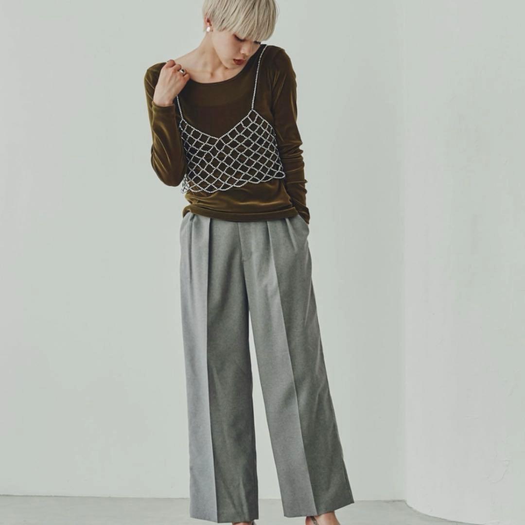 おまめ　provoke)シャイニービーズキャミソール