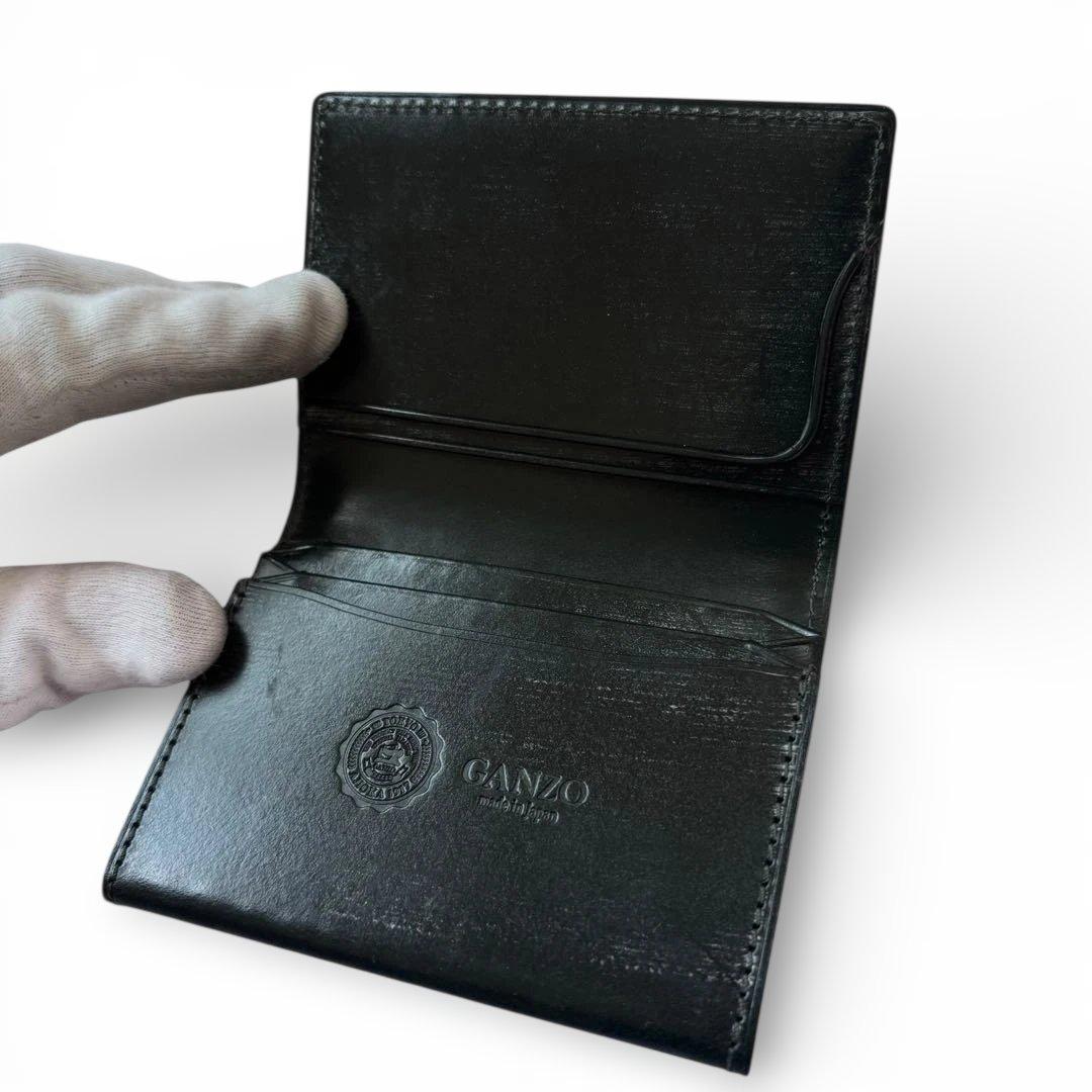 【美品/約4万】 GANZO ガンゾ AVON 名刺入れ ブライドルレザー 濃緑