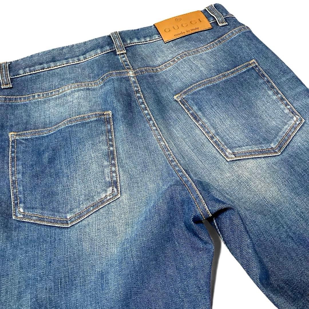 正規品　美品　GUCCI シェリーライン ストレッチデニム　イタリア製 38