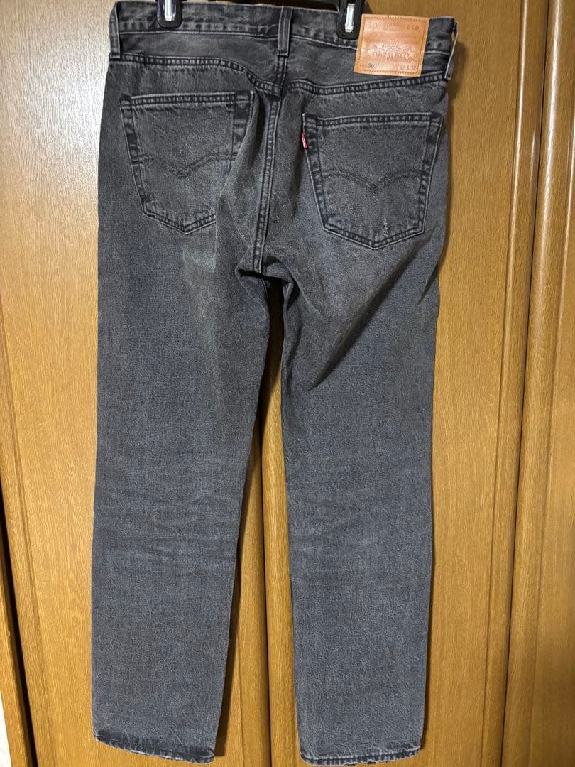 Levi's 501 ストレートセルビッチデニム グレー W32 L32