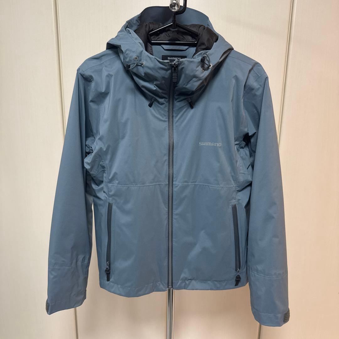 シマノRA-04JU デュラスト 3シーズン レインジャケット S ブルーグレー