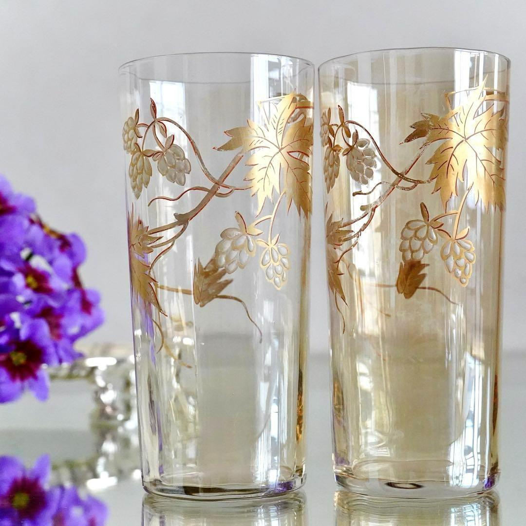 ぷっちまま★オールドバカラ 香水瓶M＆ラスター彩エナメル彩グラス2客