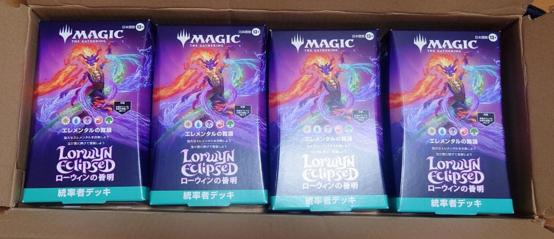 ４個　MTG ローウィンの昏明　統率者デッキ エレメンタルの舞踊　日本語版