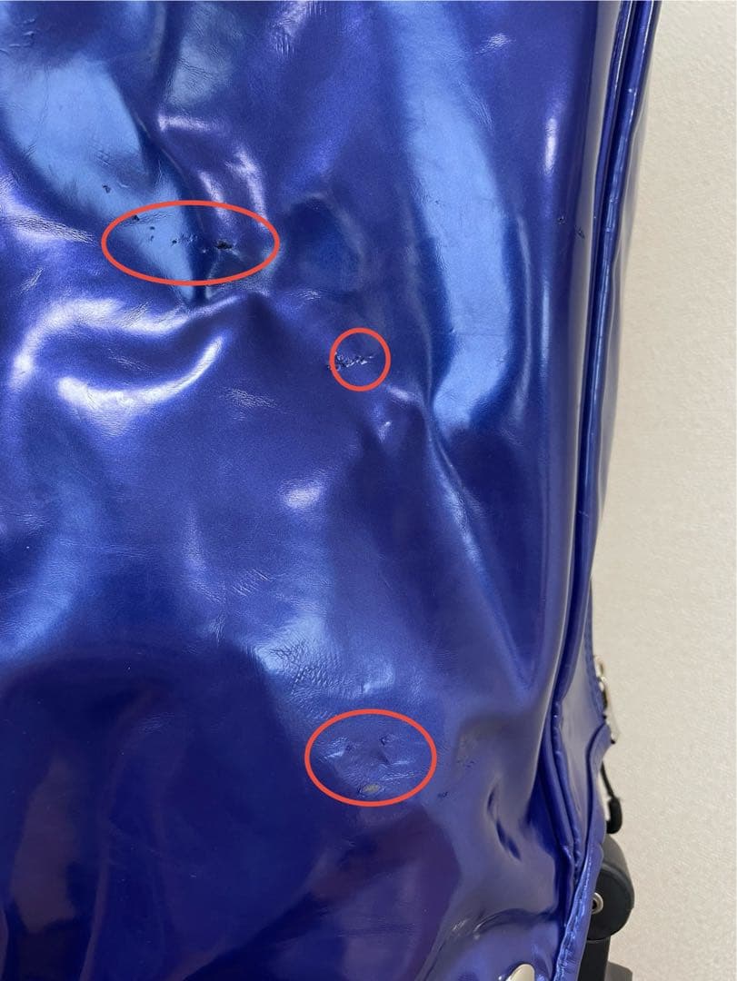 マスターバニーエディション キャディーバッグ エナメル ブルー