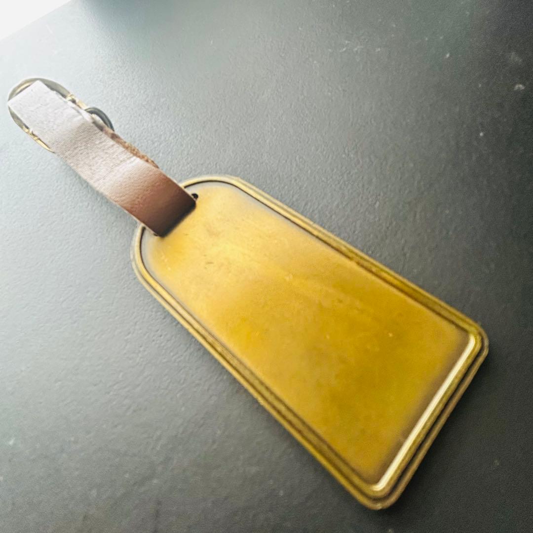 レア昭和レトロ　初代鶴丸　 JALネームタグ ブロンズ　ジャル