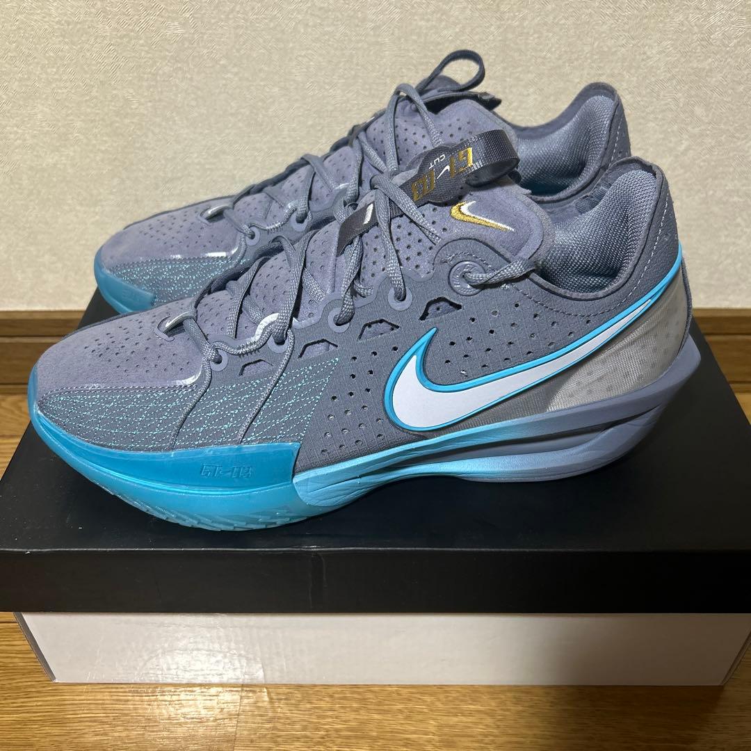 Nike G.T. Cut 3バスケットボールシューズ グレー/ブルー