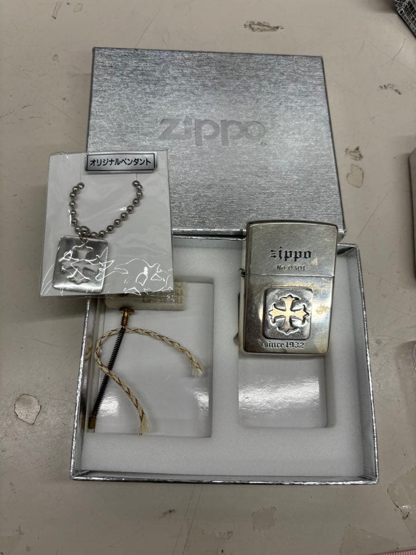B4987 ジッポ オイルライター 1999年　ネックレス付き